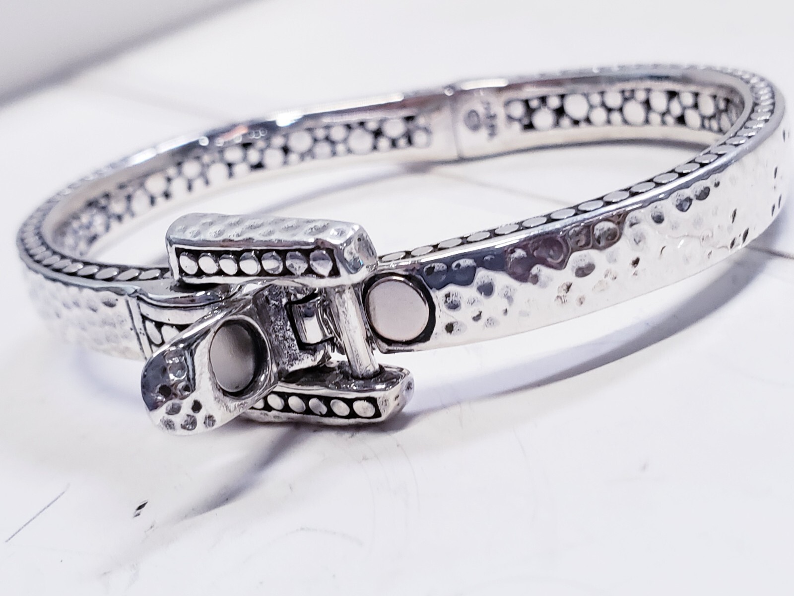 JTV Silver "Trusting Intentionally" Bangle Bracel… - image 2