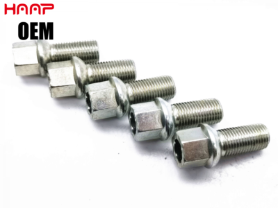 Set of 5 OEM Wheel Lug Nut Bolt M14x1.5 26MM for VW Porsche Audi ...