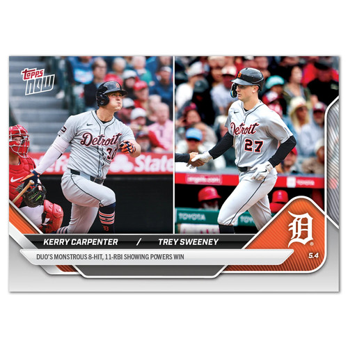 2025 Topps Now 142 Kerry Carpenter / Trey Sweeney
