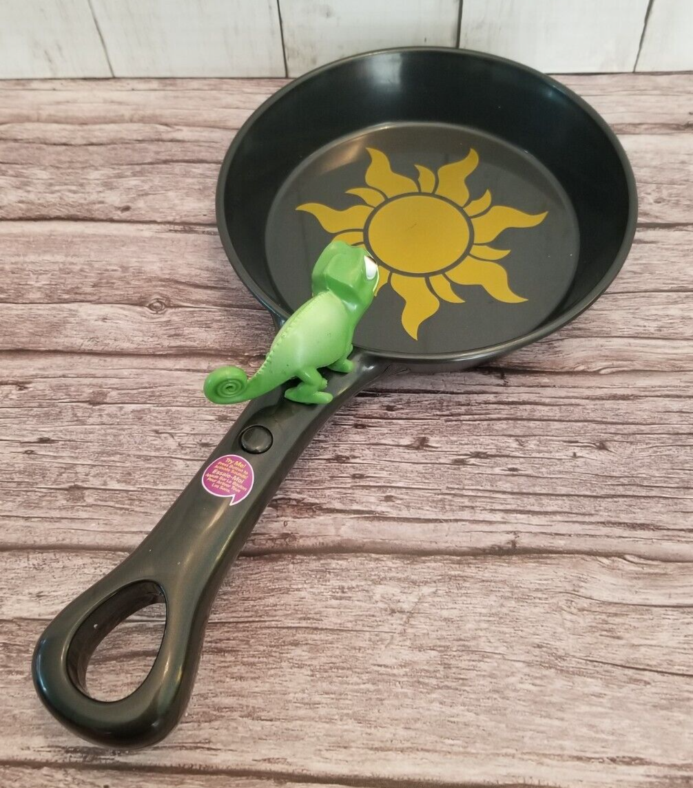 Disney Tangled Rapunzel Frying Pan Skillet Costume Toy w/Sounds Pascal  Chameleon