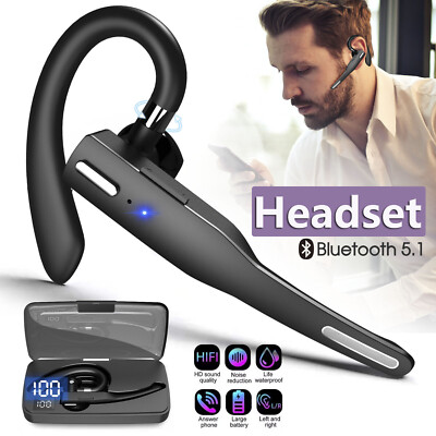 Bluetooth 5.1 Drahtloses Kopfhörer Dual-Mic Headphone On Ear Trucker Ohrhörer DE
