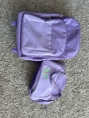 girls travel suitcase and bag