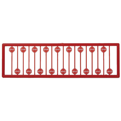 Tichy Train Group 2612 Modern Red Stop Signs (18) N Scale
