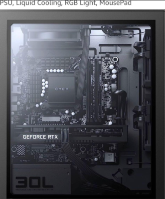 HP OMEN 30L Gaming PC (AMD Ryzen 5800X, NVIDIA GeForce RTX 3060