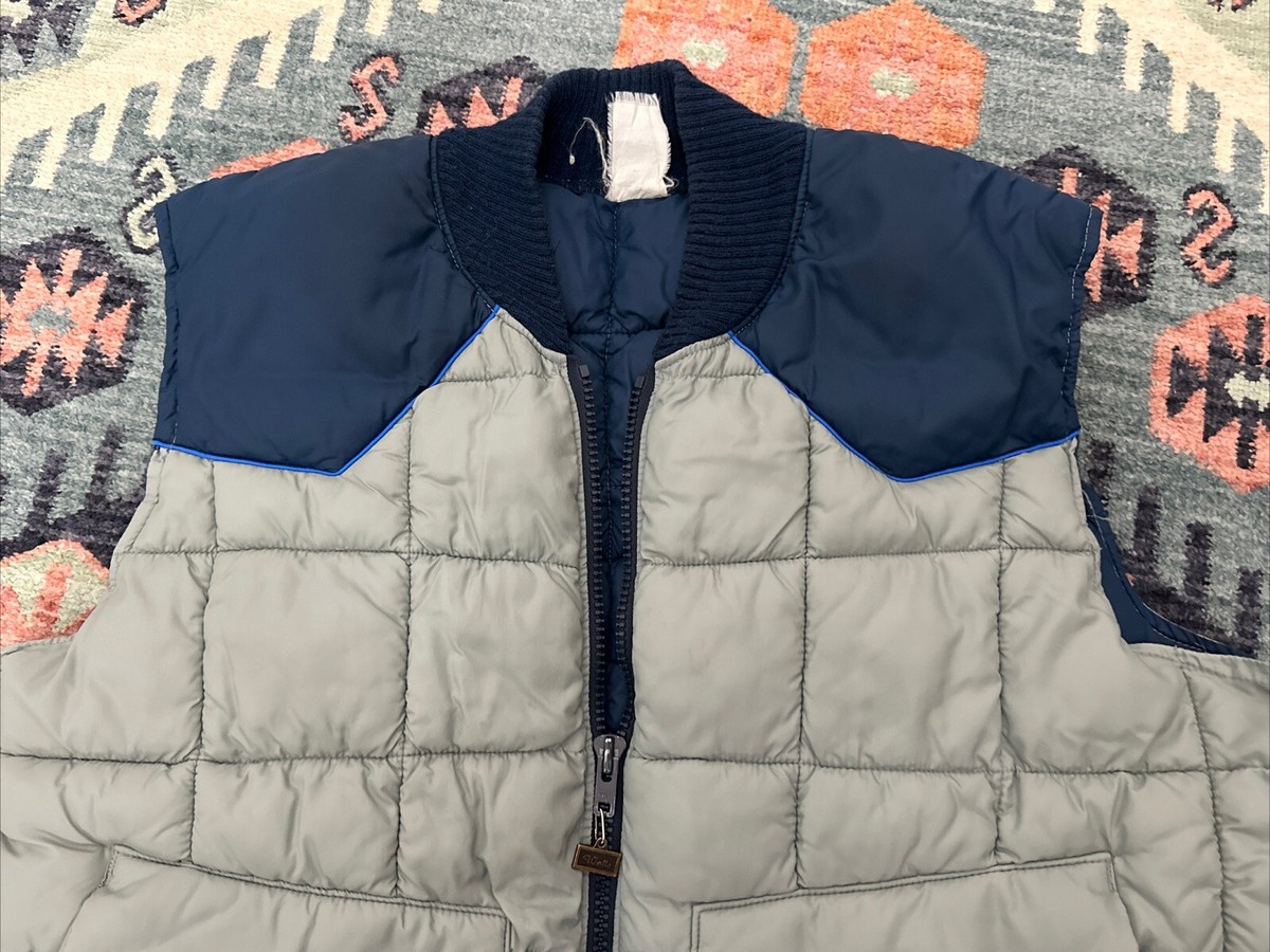 【80's Walls】\"Down Vest\" Vintage 70's - 80's -walls 'blizzard-pruf'- Men's Down Vest