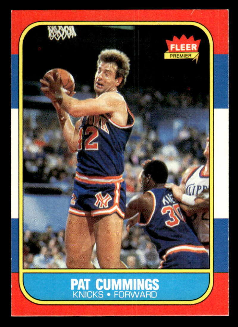 1986 FLEER PAT CUMMINGS ROOKIE NEW YORK KNICKS #19 EX X9214