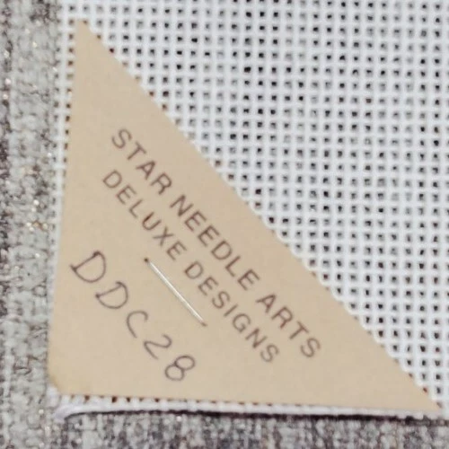 Deluxe Designs Hand Painted Needlepoint Canvas Vintage LACE UP BOOT  23" Canvas - Image 4 of 4