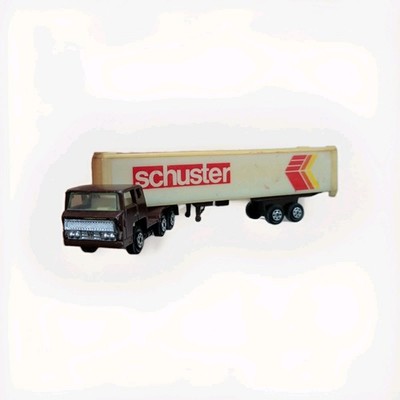 1970's Yatming 1:100 Scale Diecast Schuster Tractor Trailer (Read Description)