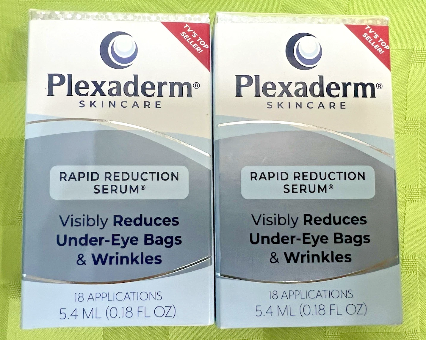 2 PACK Plexaderm Skin Care Rapid Reduction Serum Bags & Wrinkles 36 Uses, SEALED