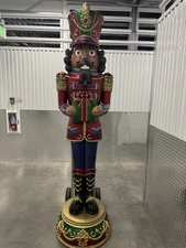 8ft (2.4m) Indoor / Outdoor Nutcracker with LED Lights & Sounds
