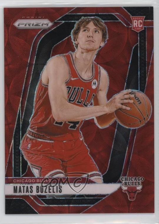 2024-25 Panini Prizm Choice Red Prizm 2/88 Matas Buzelis #252 Rookie RC