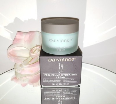 Exuviance Pro-Plump Hydrating Cream At Home Filler w/ Hyaluronic Acid 1.6oz