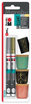 Marabu Lackmarker ''Brilliant Painter Basic'' 2er Blister