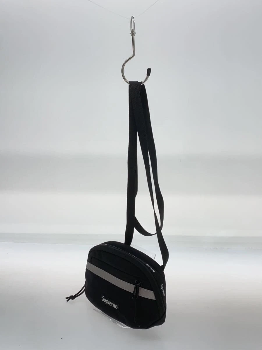 Supreme 24Aw/mini sac latéral/sac à bandoulière/nylon/noir/plain