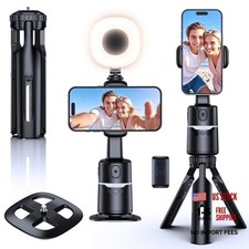 Auto Face Tracking Tripod with Adjustable Desk Tripod, 360  Rotating vlogging