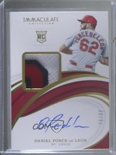 2019 Panini Immaculate Rookie 78/99 Daniel Ponce de Leon #3 Patch Auto 0c6