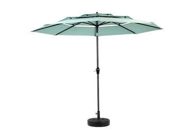Aluminium 10ft 3 Tier Auto-tilt Umbrella for Patio Pool Deck (Base Not Included)