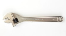 Armstrong 28-412 12 Satin Chrome Finish Adjustable Wrench Usa