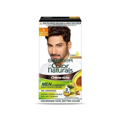 Garnier, Hair Colouring Creme, Long-lasting Colour/Shade: 3 Darkest Brown, 30ml