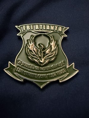 FBI Atlanta Safe Streets Gang Task Force Challenge Coin FBI DOJ