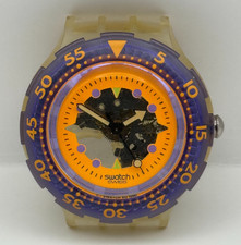 Vintage Swatch Scuba 200 Watch SDK103 Hyppocampus 1991 ETA Quartz 40mm Parts 