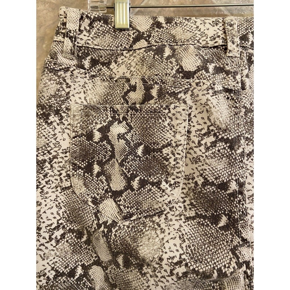 Chico's Women's Size 10 Gray Python Print High-Ri… - image 7