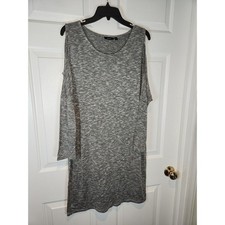 Women's sz XL Apt 9  Gray Open Shoulder Dress Super Soft