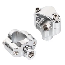 1.5" Tall Handlebar Risers Mount Clamp For Harley 1.25" Bars 06-UP Softail FXSTC