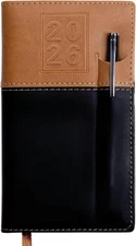 2026 Pocket Planner/Pocket Calendar and Pen, 3.5"x6": Includes 14 Months (Novemb
