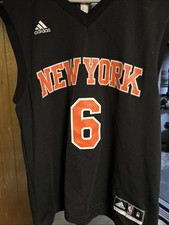 Kristaps Porzingis New York Knicks Black Adidas Jersey. Size L