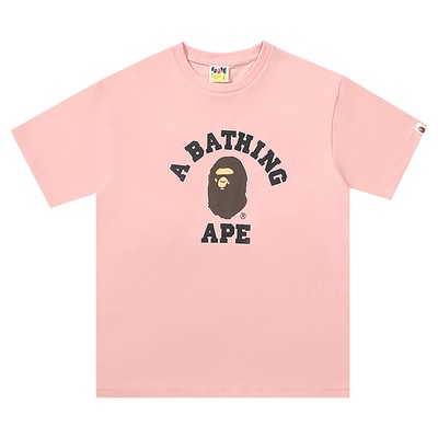 A BATHING APE BAPE 半袖 Tシャツ　ピンクXXS BAPE Classic College T-Shirt Pink | A Bathing Ape | eBay