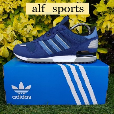  Neu mit Karton & Original Adidas Originals  ZX 700 Turnschuhe in Marineblau UK Größe 9