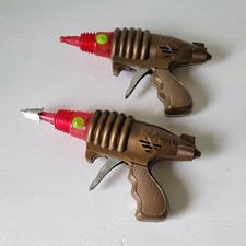 Vtg Working Space Razer Ray Guns Lot Fricton Toy Retro Sci-Fi