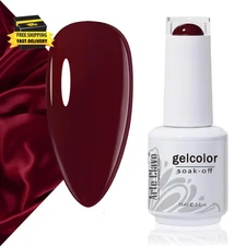 15Ml Dark Red Gel Nail Polish Red Rose Cherry Color Gel Soak off UV LED Nail Gel