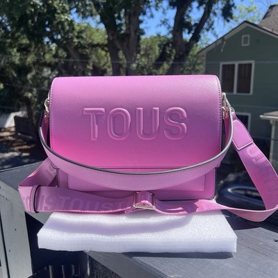 TOUS Womens Bandolera M. Audree T Brenda Rosa OscuroShoulder Bag Pink & Dust Bag