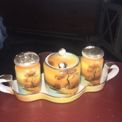 Noritake Vintage Japanese Condiment Set