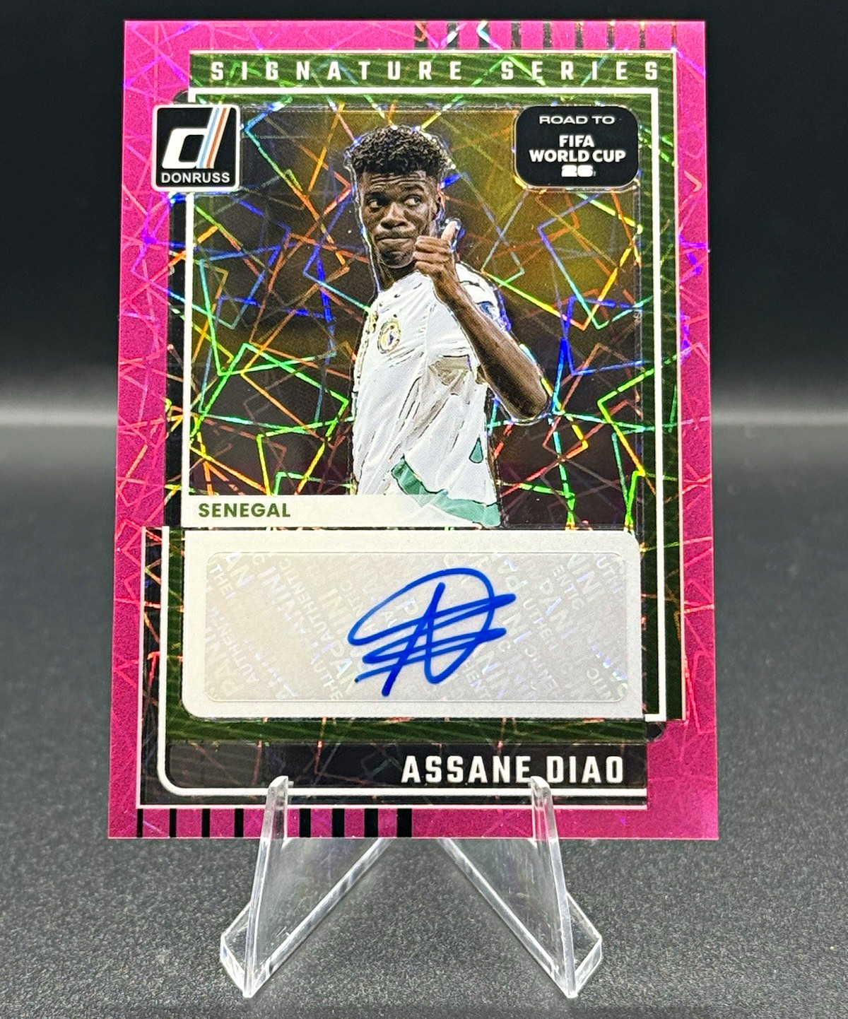 Panini Donruss Road to FIFA World Cup Assane Diao Auto SS-AD Senegal