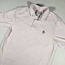 An Original Penguin Polo By Munsingwear Mens Medium Pink White Stripes