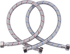 ARCORA 36 Inch Faucet Supply Lines 1/2 inch FIP x 1/2 inch FIP Braided Stainless