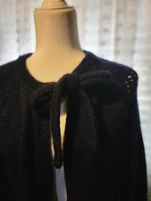 Womens VTG Navy Grandma Core Sweater - SZ 38
