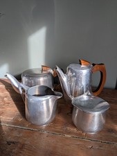 Newmaid Piquotware Vintage Magnailium Tea Service 4 Pieces
