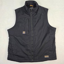 Ariat Rebar XL Black Work Vest Full Zip Softshell Men’s