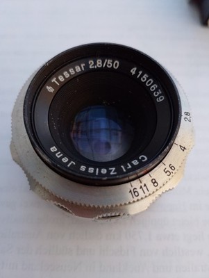 Carl Zeiss Jena Tessar 2.8/50 mm   Exa / Exakta Bajonett   Vintage Objektiv