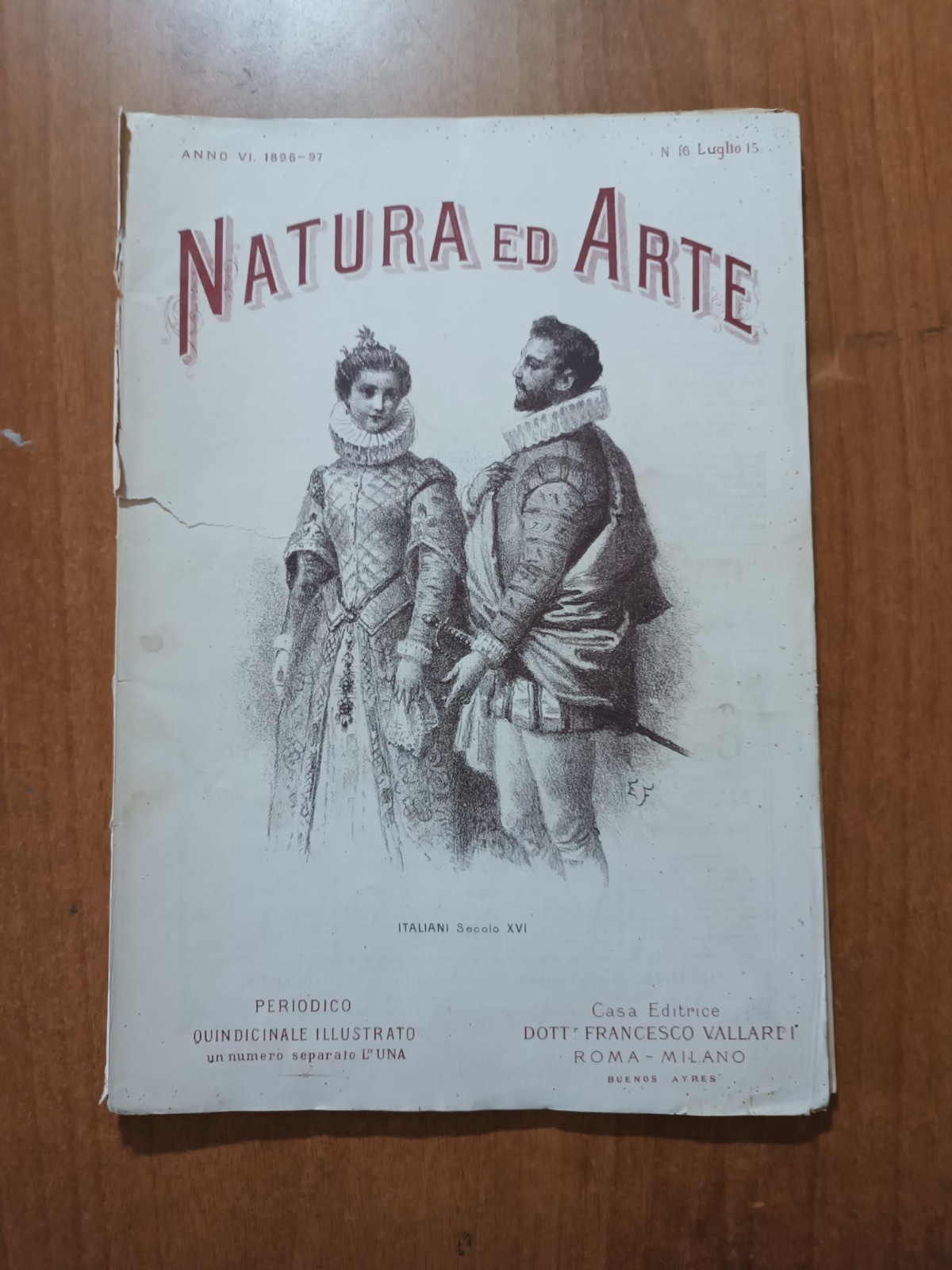 NATURA ed ARTE 16/1896-97 Ferrovia Sempione, Creta, Pompei, Ettore Tito, Goldoni