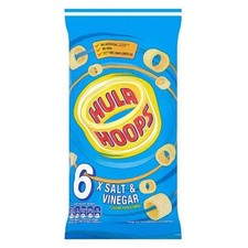 Hula Hoops - SALT & VINEGAR Multipack 6 x 24g Bags