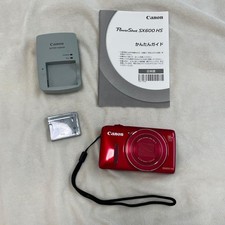 Canon PowerShot SX600 HS Red Compact Digital Camera Tested Working Japan