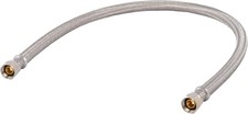 24 Inch Flexible Faucet Connector Supply Line, 3/8 Inch X 3/8 Inch Compression C