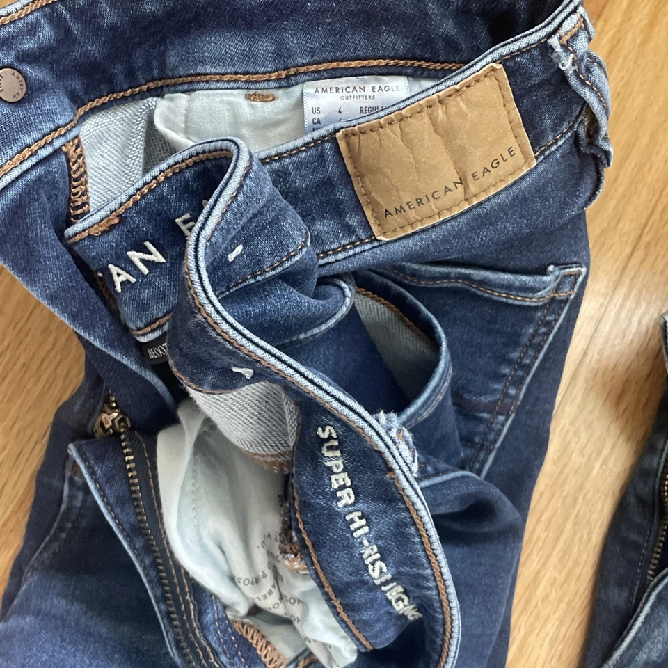 Lote 5 Jeans Para Mujer: 3 American Eagle Lucky Brand altar'd state Talla 2/4/5/6, 2C19 Foto 2 de 4