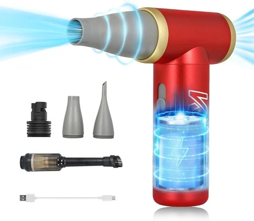 KICA JetFan 2 Kit 2-in-1 Air Duster & Staubgebläse 101000 U/min, Wiederaufladbar