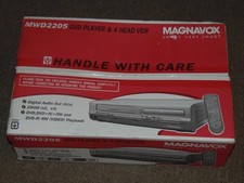 New Sealed Magnavox MWD2205 DVD Player/VCR Combo VHS Recorder/Remote/AV Cable